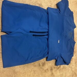 EUC  FIGS Scrubs Royal Blue Men’ s Size Medium Leon Top - Large Tansen Joggers